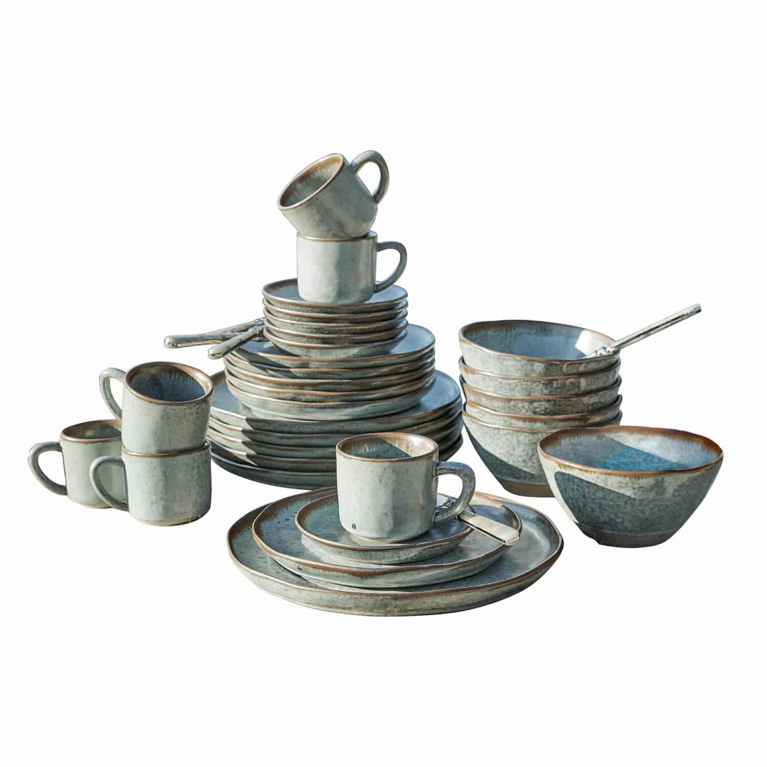 Servies set van 30 Biarré