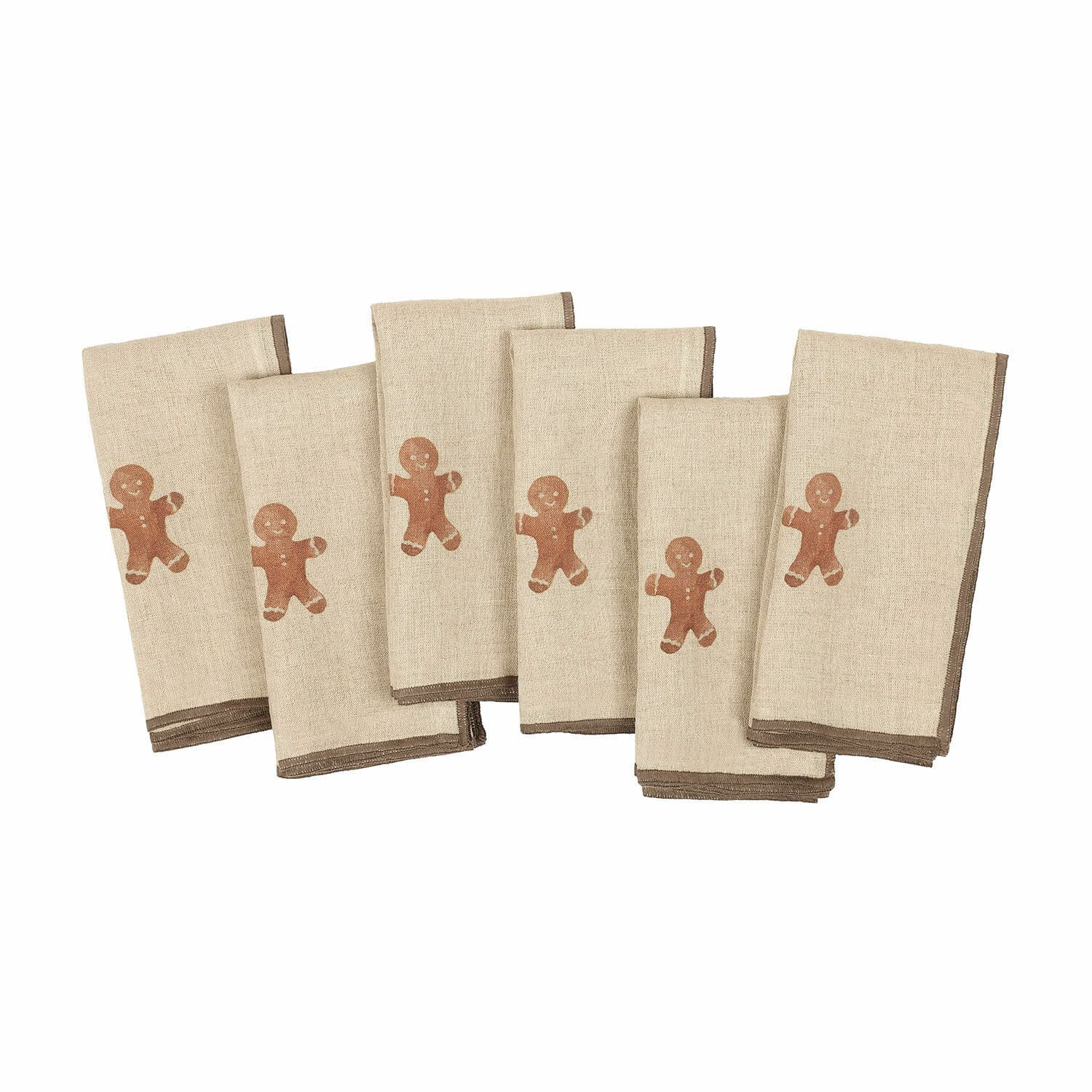 Servet set van 6 Gingerbread