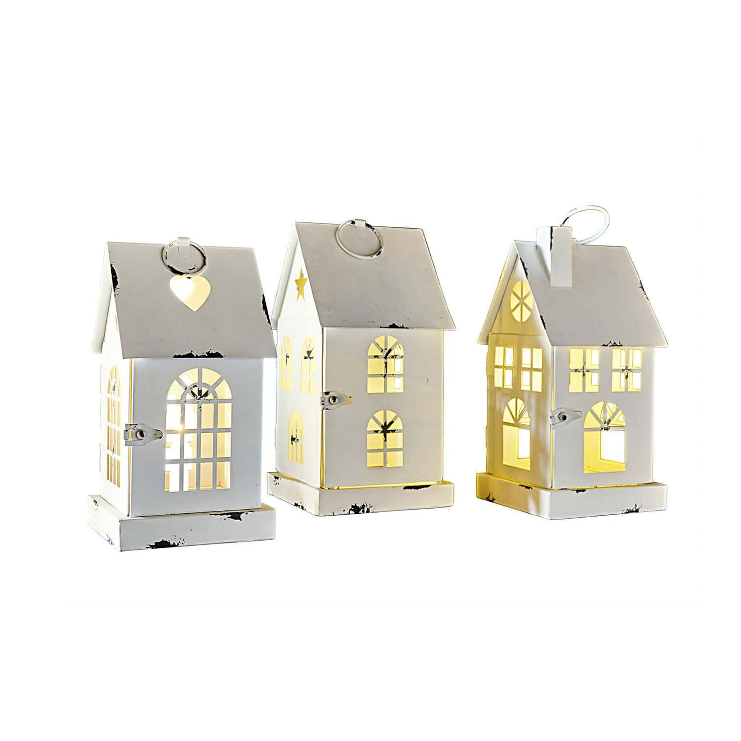 LED-lantaarn set van 3 Village