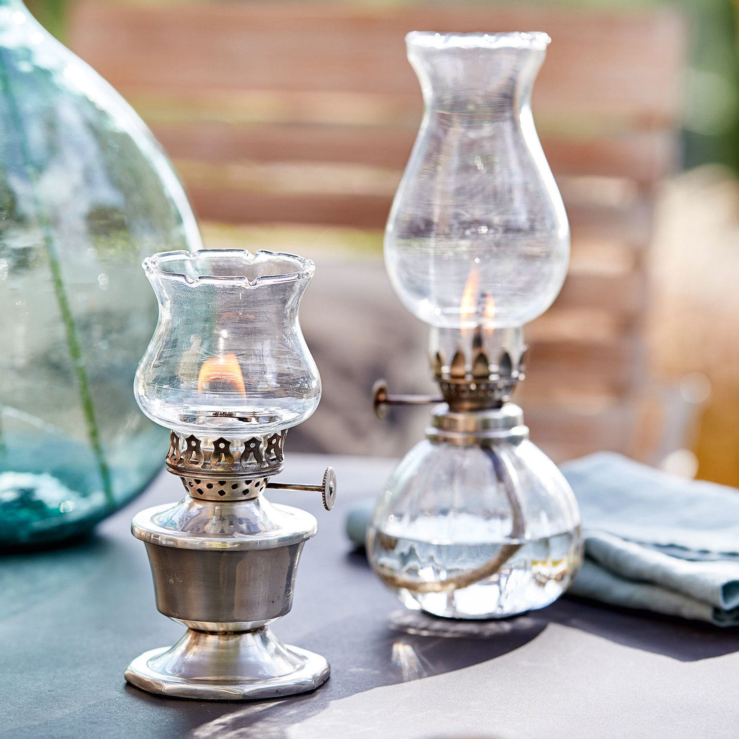 Olielamp set van 2 Crouy