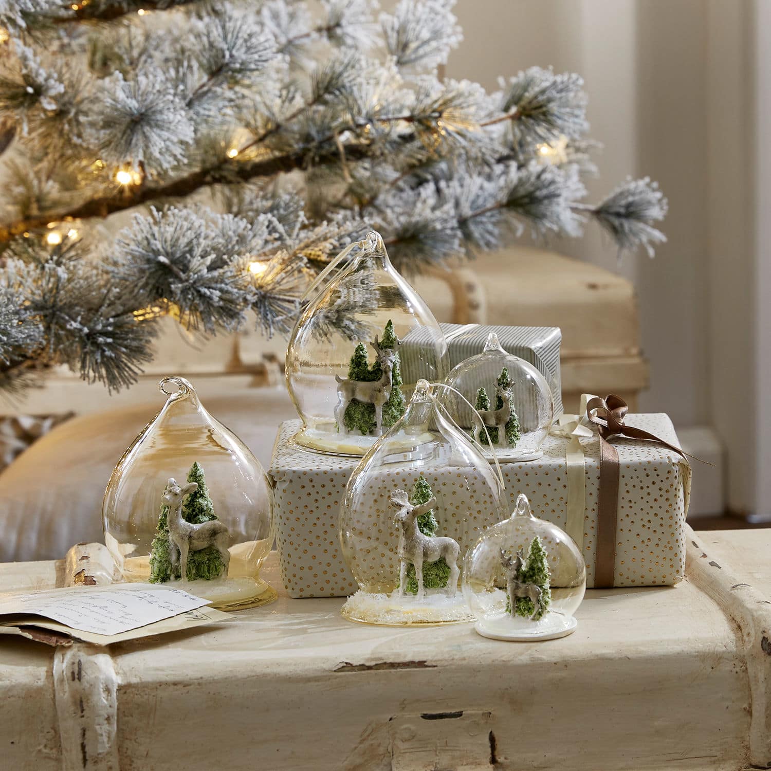 Kerstversiering, set van 5 Winterforest