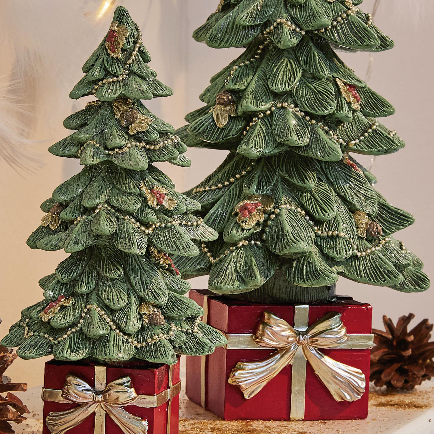 Decoratieve kerstboom, set van 2 Verne