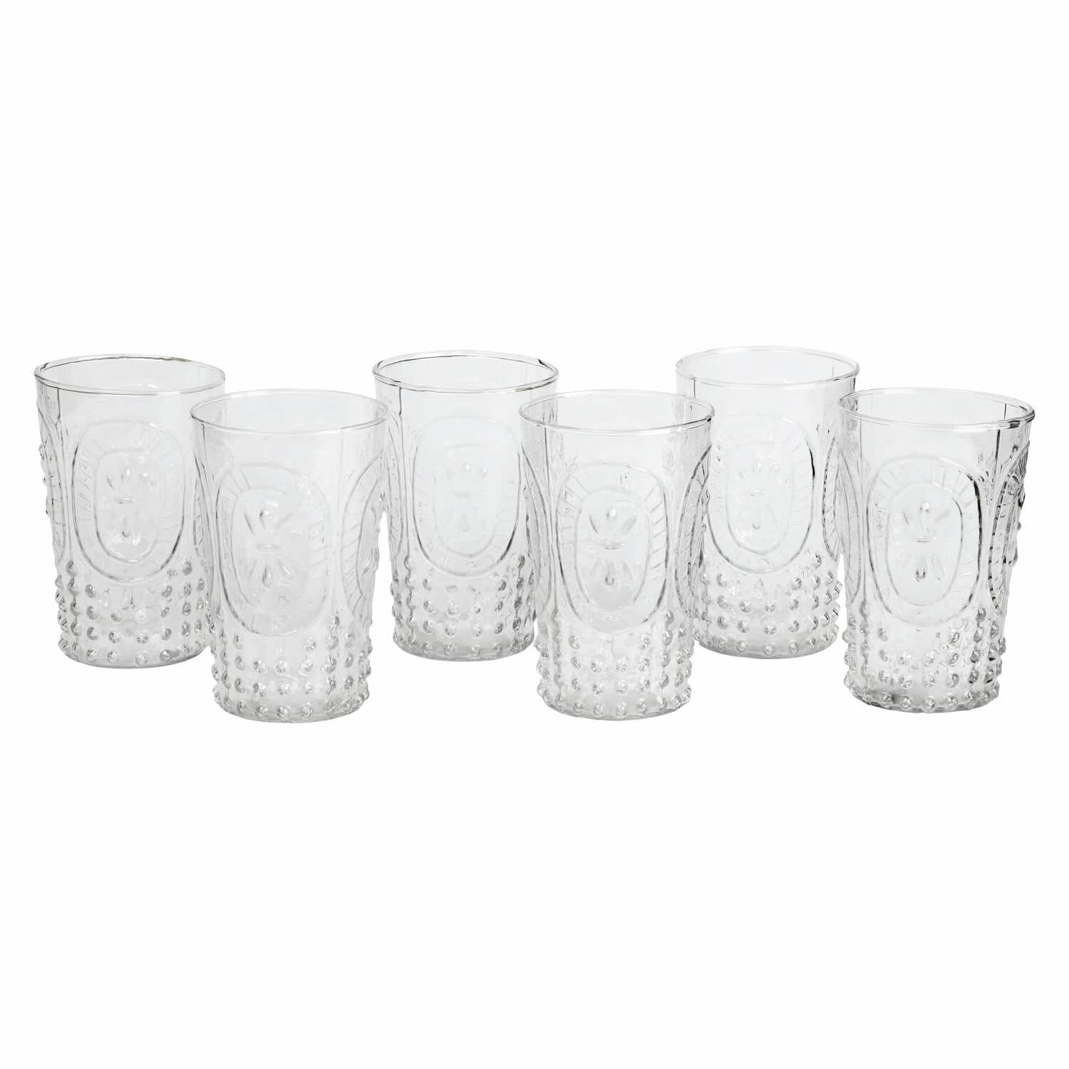 Glas set van 6 Fleury