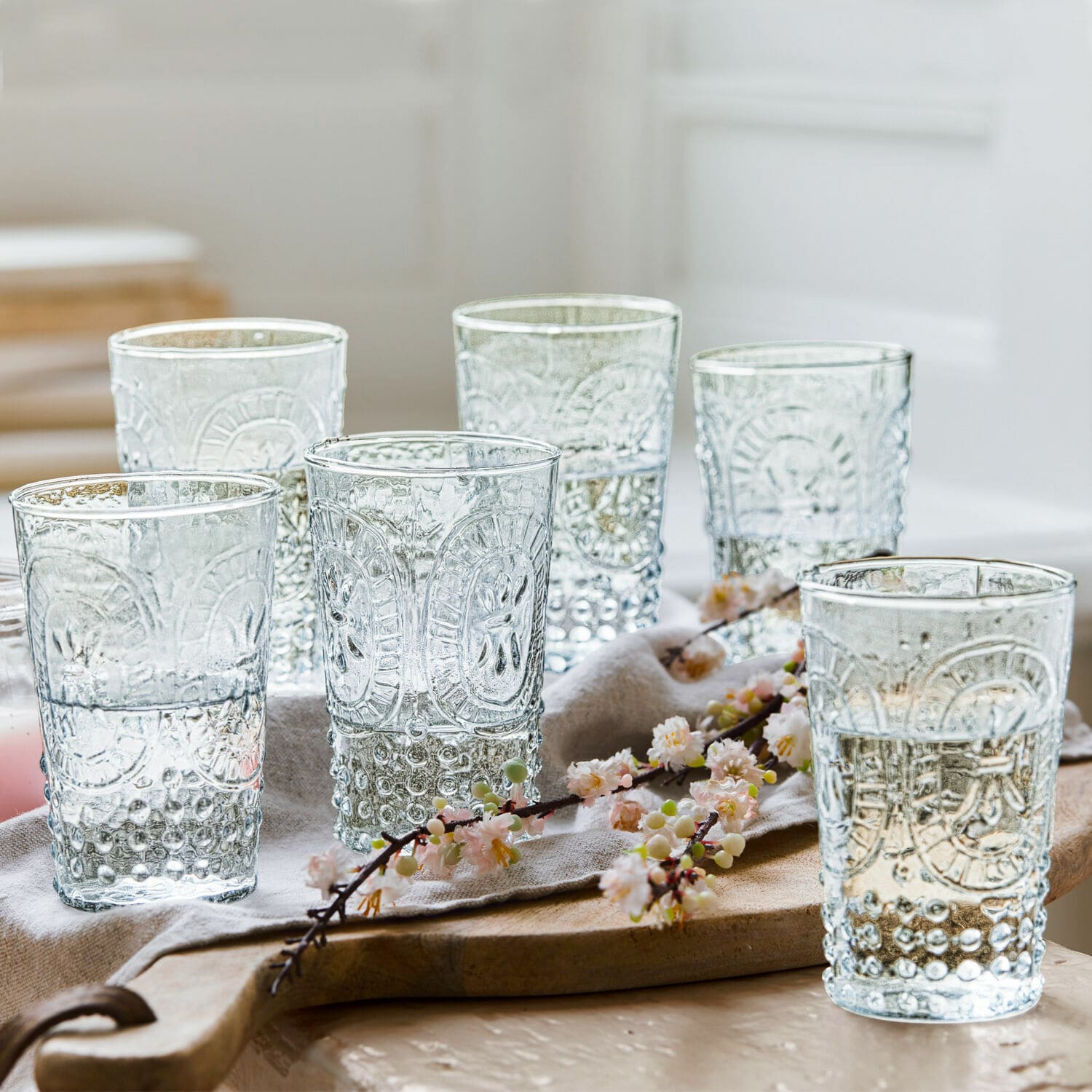 Glas set van 6 Fleury