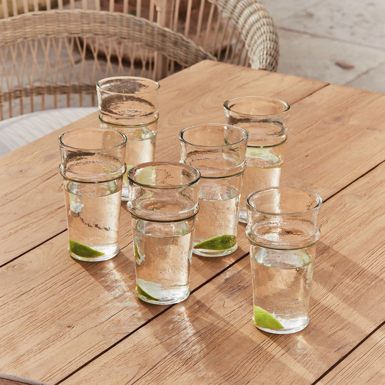 Glas set van 6 Avrilla