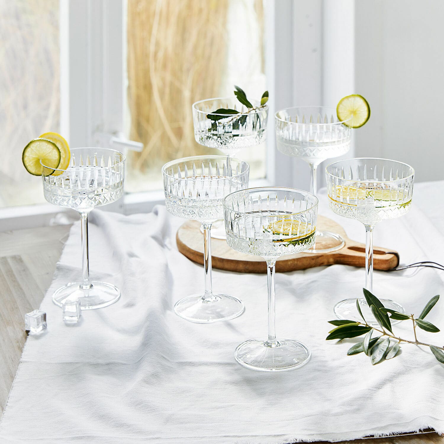 Champagneglas set van 6 Deion