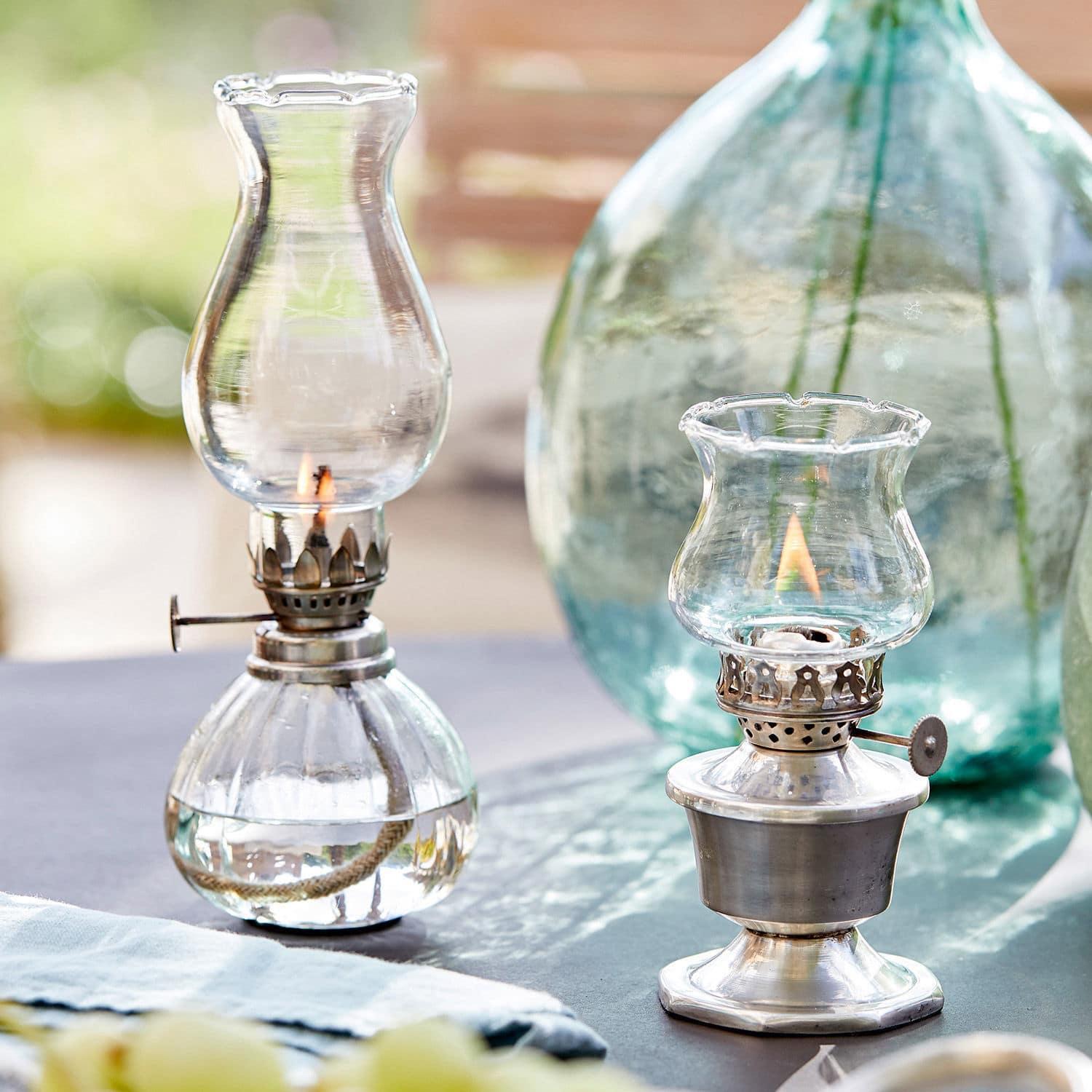 Olielamp set van 2 Crouy