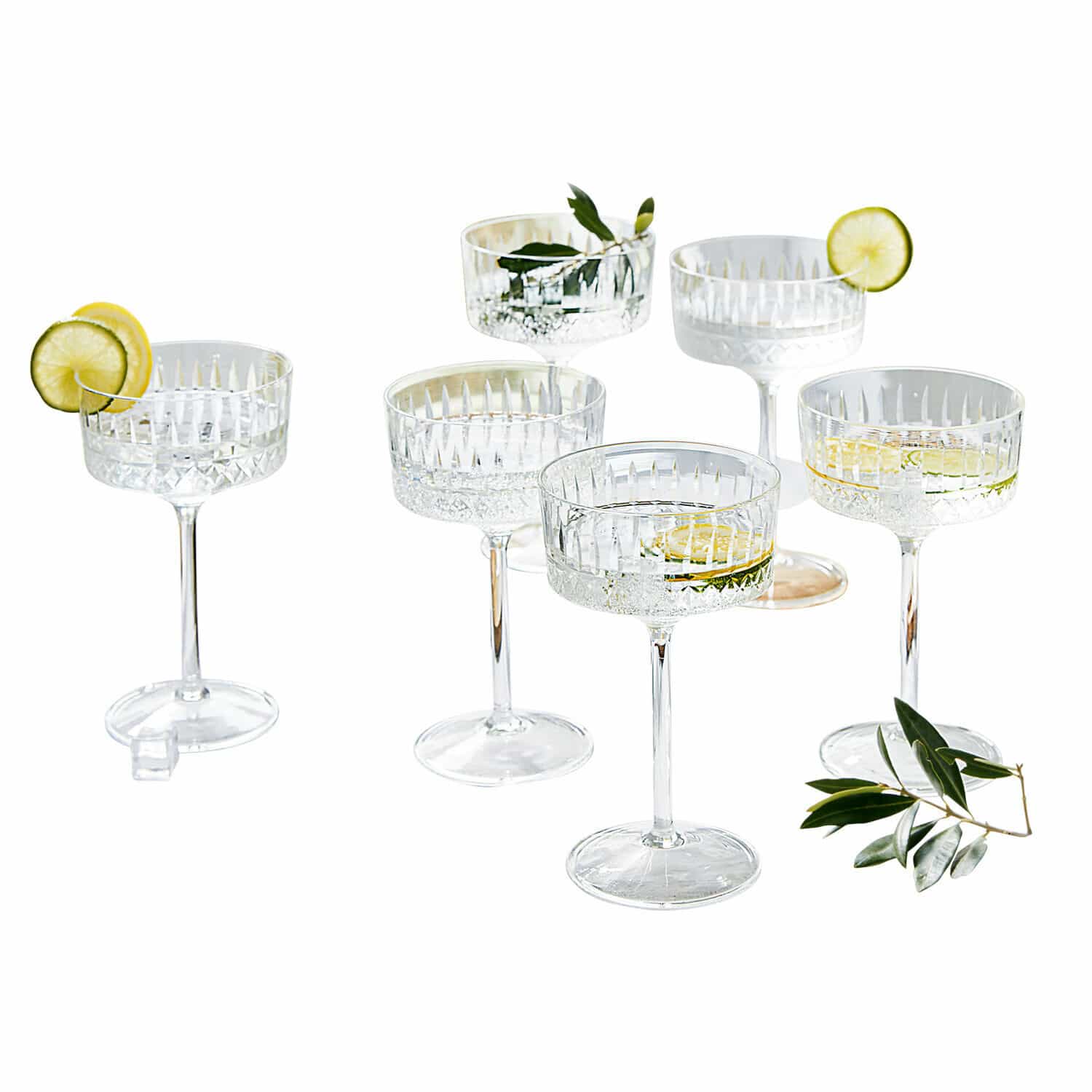 Champagneglas set van 6 Deion