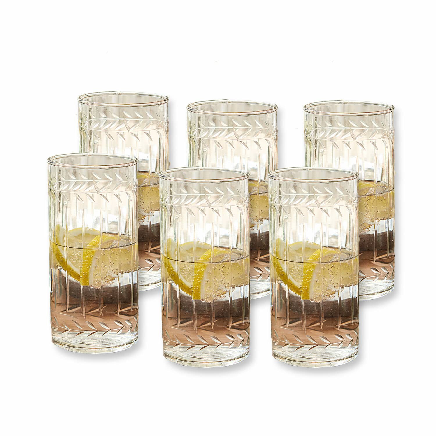 Glas set van 6 Padiès