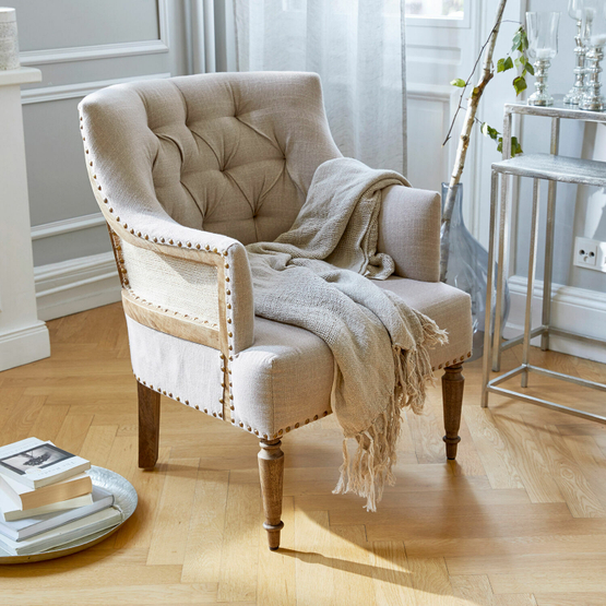 Fauteuil Bebington linnen