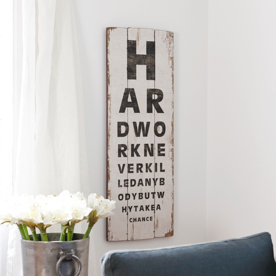 Decoratieboard Credo wit