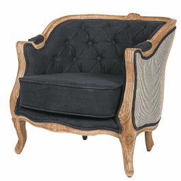 Fauteuil Annezay zwart