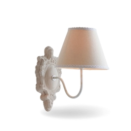 Wandlamp Ascoux antiekbeige